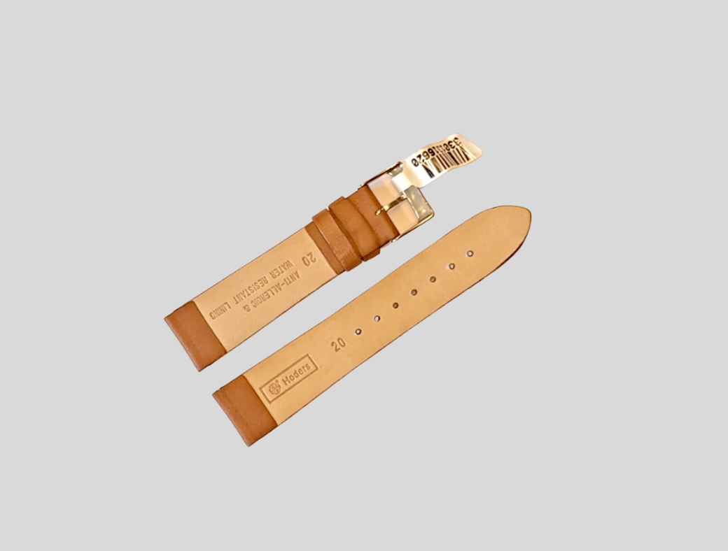 Hoders mid brown leather strap 20mm