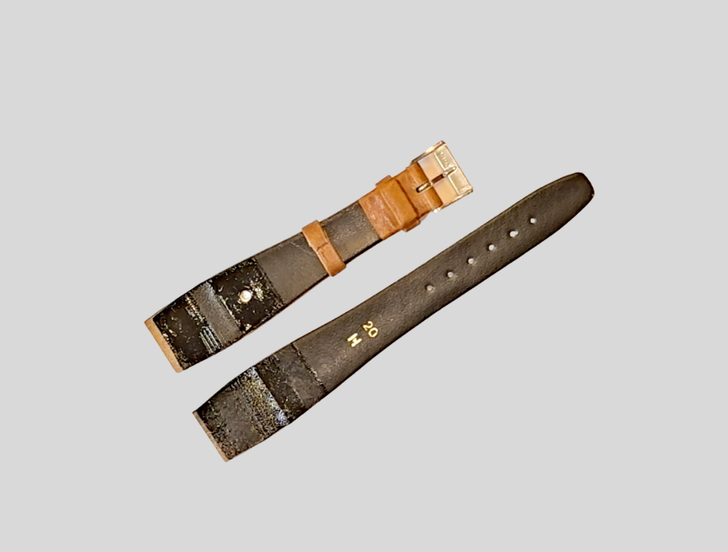 Cinturino Hirsch in pelle marrone 20mm