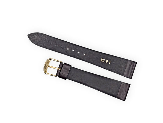 Cinturino in pelle marrone 18mm