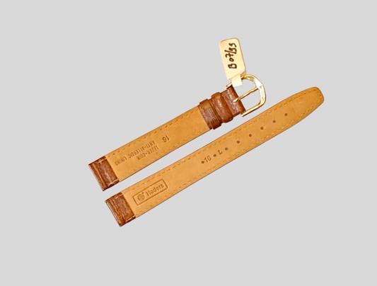 Hoders brown leather strap 16mm