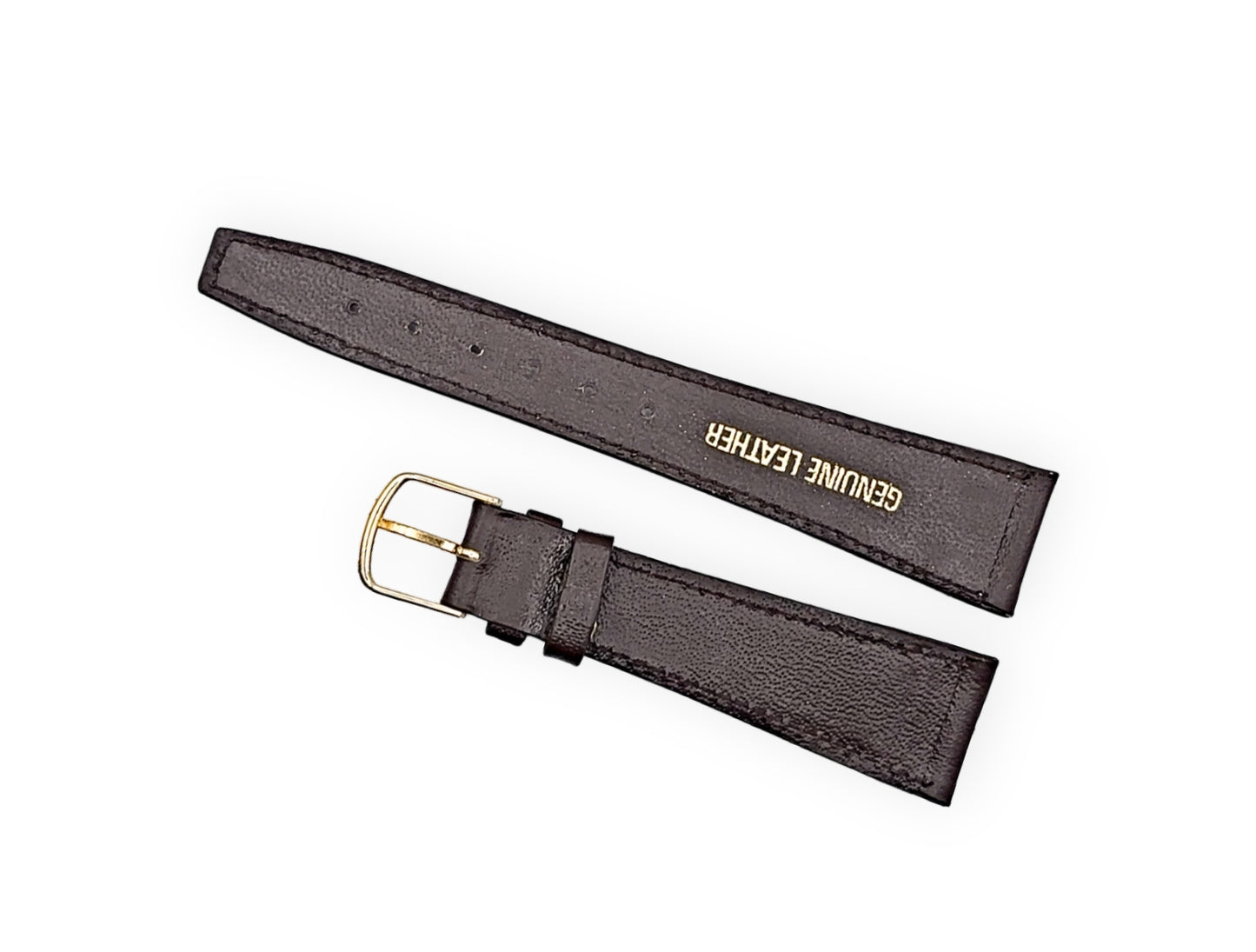 Thin brown leather strap 20mm