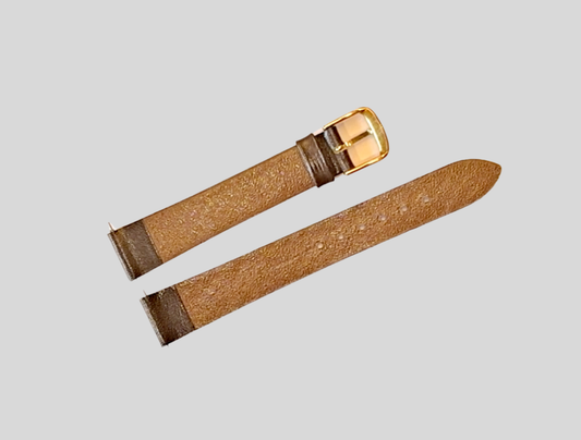 Brown leather watchstrap 16