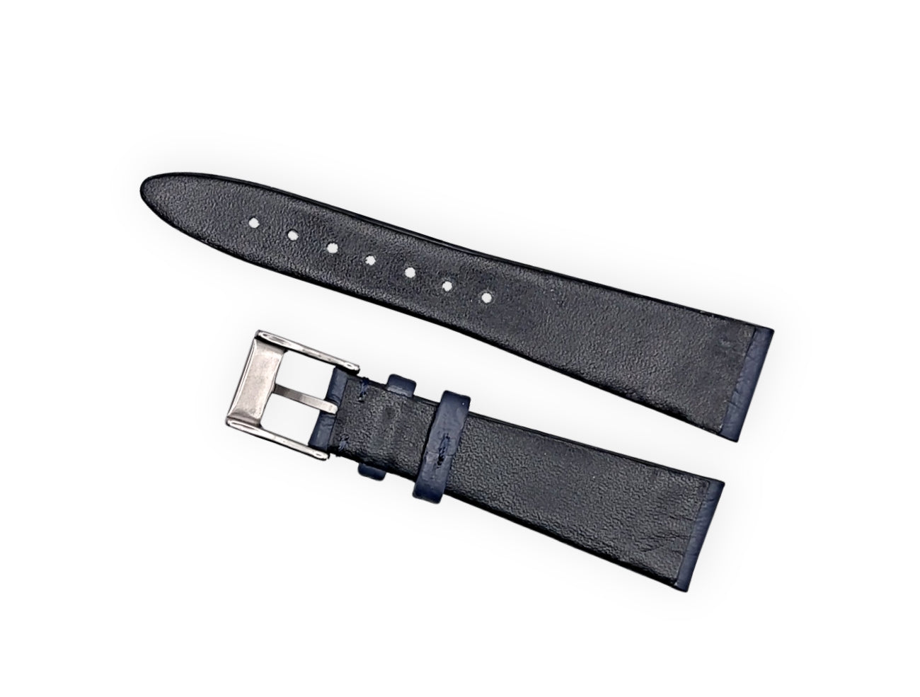 Vintage style watch Strap - Dark Blue Ostrich grain