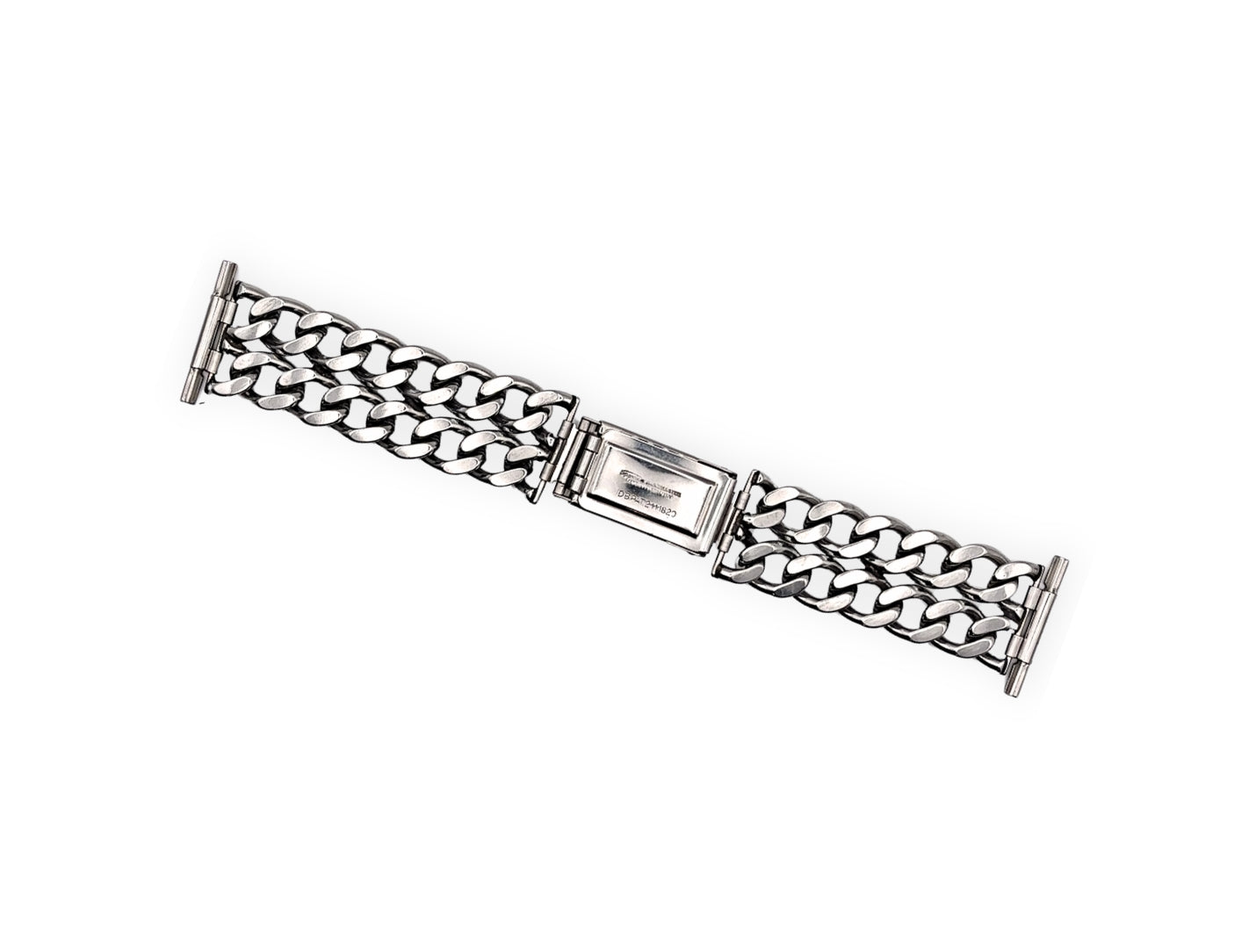 Expandro Double Chain Link Steel Bracelet mod. 722/22, lugs 16mm up to 28mm