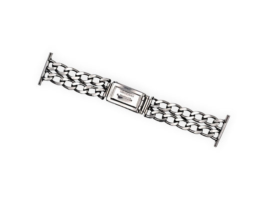 Expandro Double Chain Link Steel Bracelet mod. 717/22, lugs 16mm up to 28mm