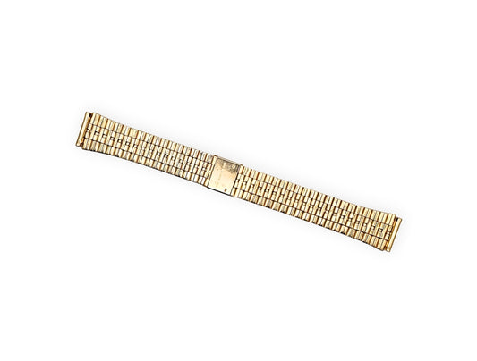 Vintage stainless steel goldplated flared bracelet 18mm