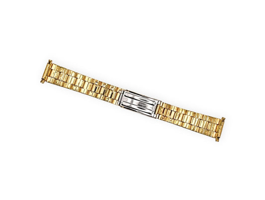 Bracciale in acciaio placcato oro 16-22mm