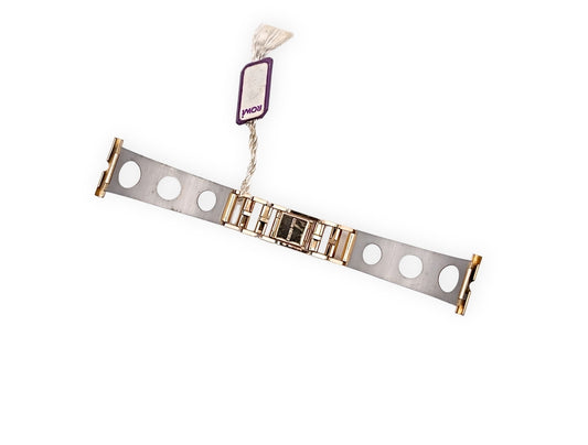 Bracciale da corsa ROWI in acciaio placcato oro 22mm