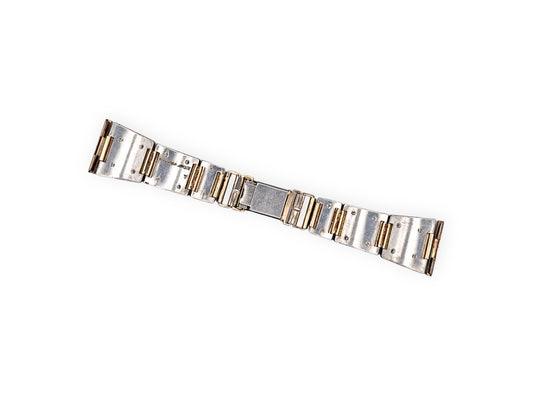 Goldplated steel bracelet 24mm