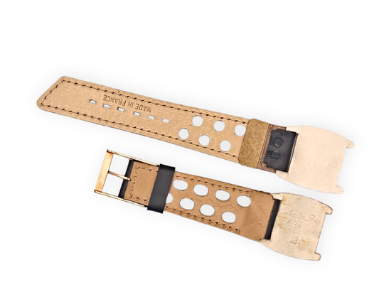 Fleurus vintage French made Racing strap black 18mm