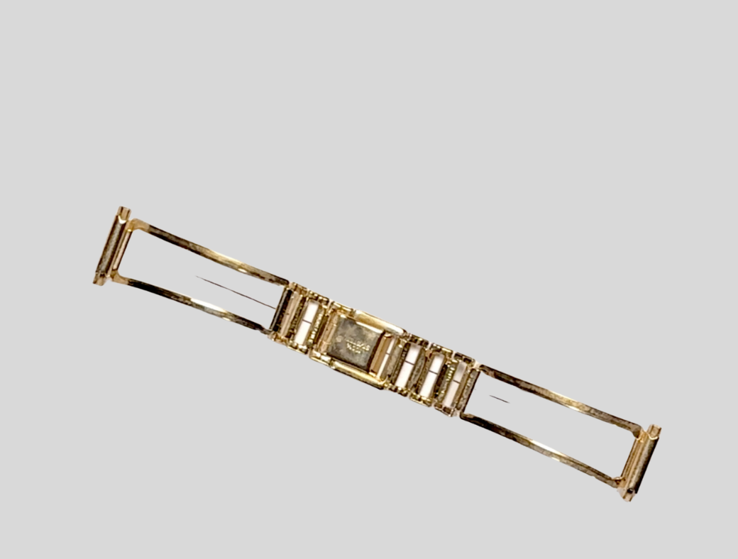 Goldplated steel bracelet 18-21mm