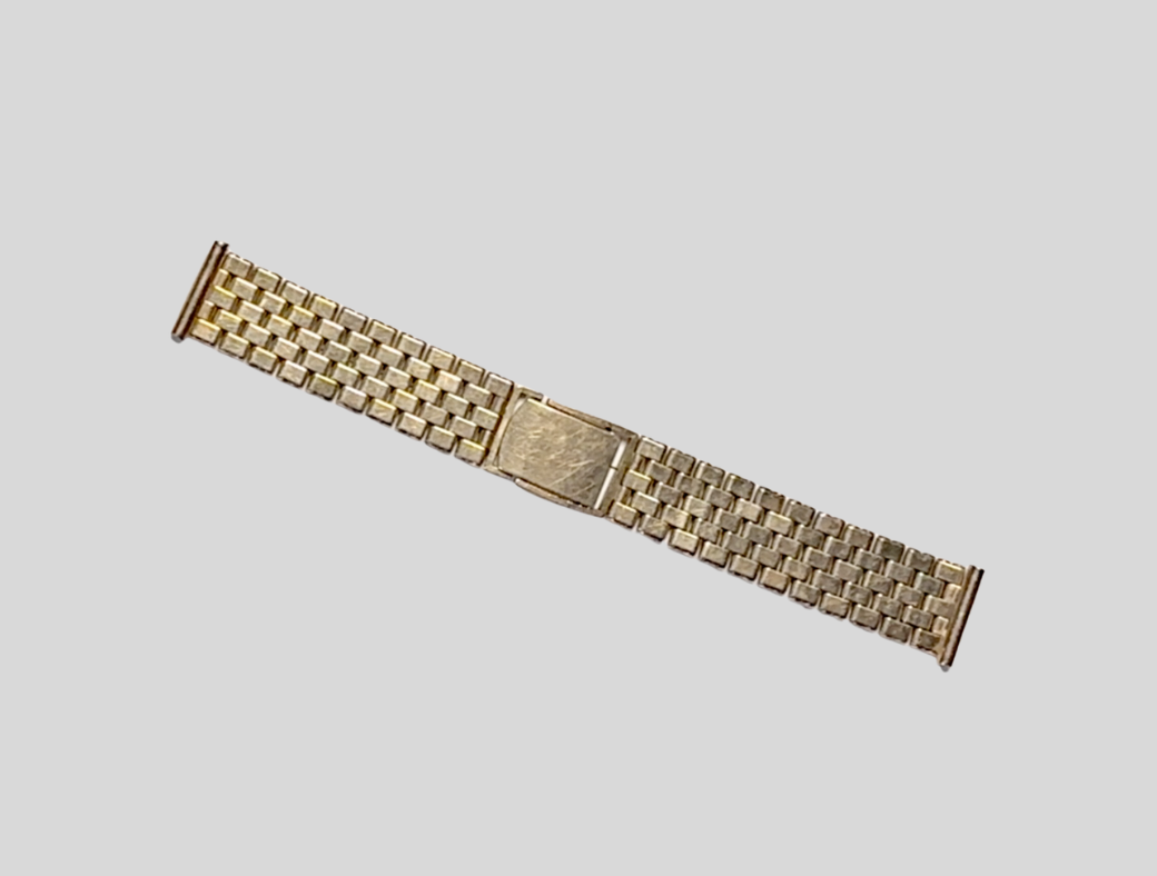 Goldplated steel bracelet 17mm
