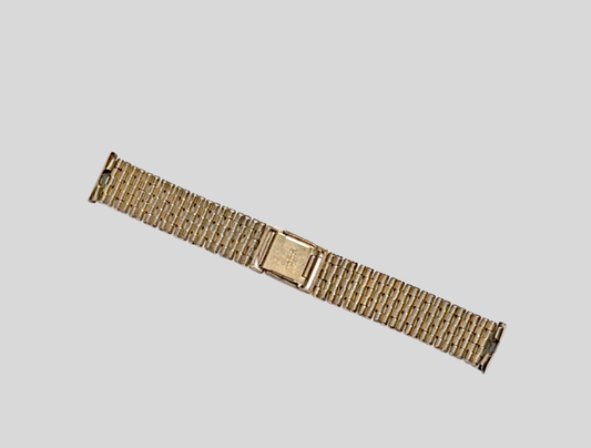 Goldplated steel bracelet 17mm