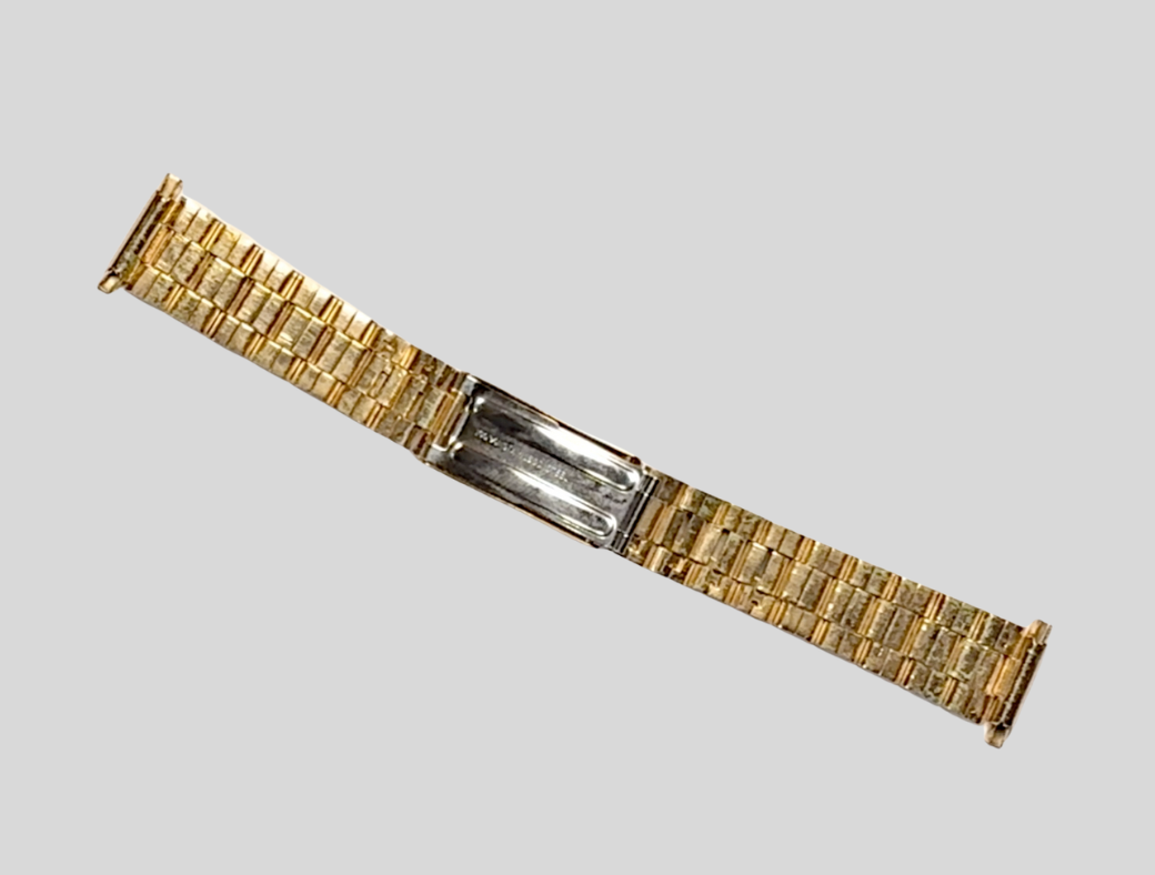 Goldplated steel bracelet 16-22mm