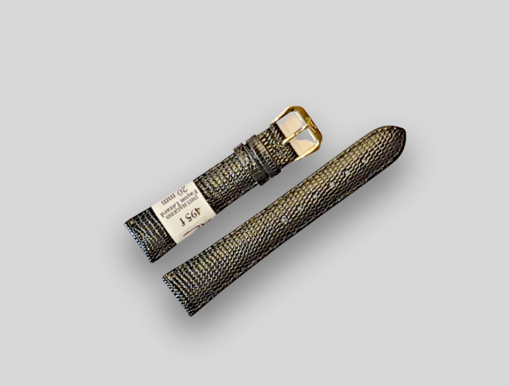 ZRC lizard print leather strap with zrc buckle