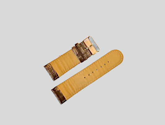 Brown leather strap 25mm