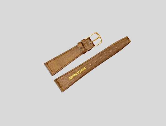 Thin brown leather strap 20mm