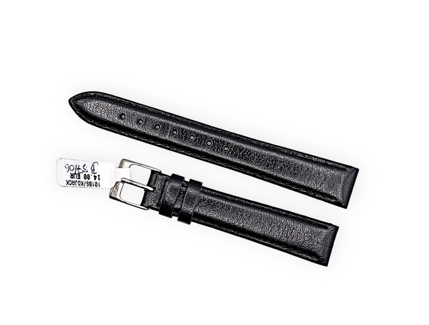 Cinturino nero lucido Hoders 16mm