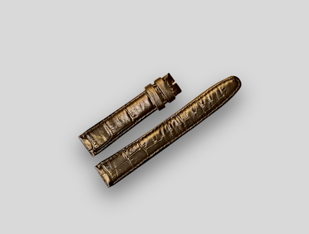 FESTINA brown crocodile skin watch straps on a light gray background