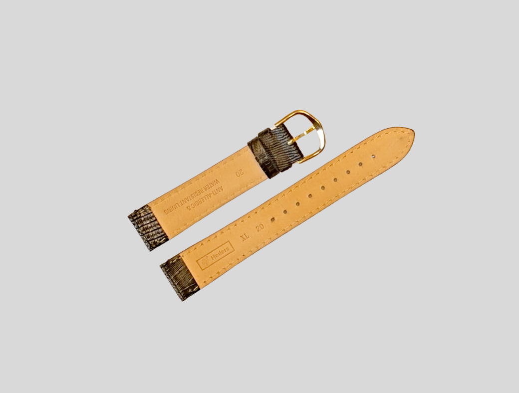 Hoders XL zwarte leren band 20mm