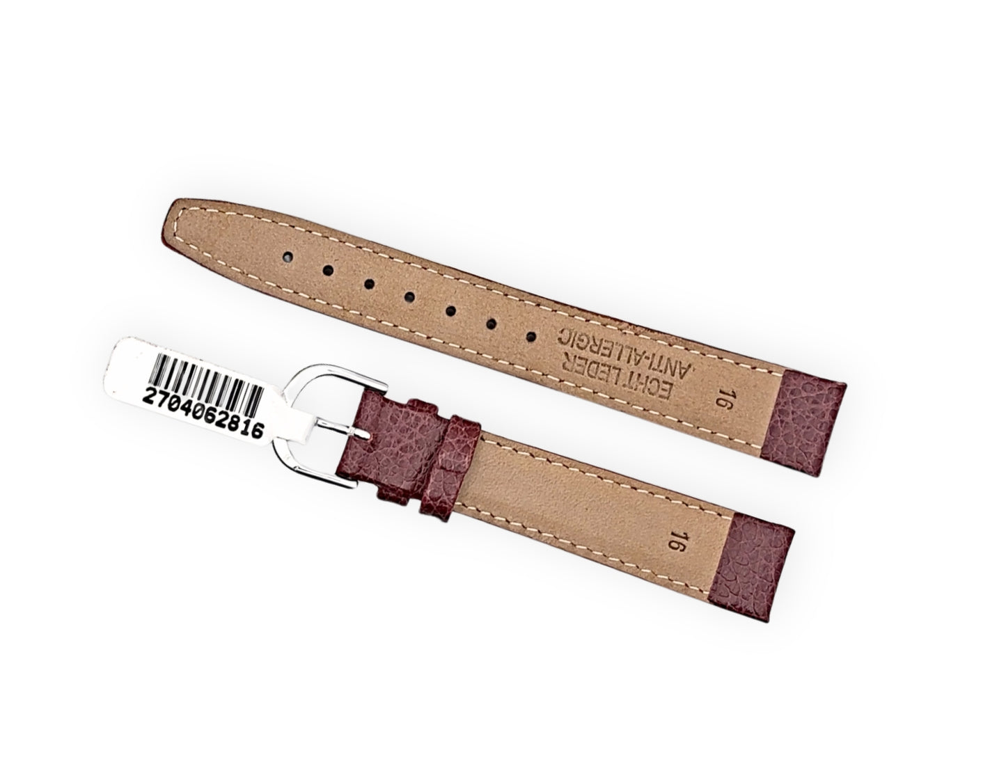 Coral leather strap 16mm