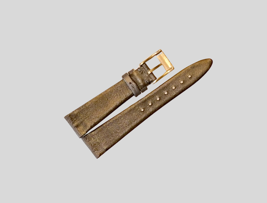 Gray leather strap 19mm