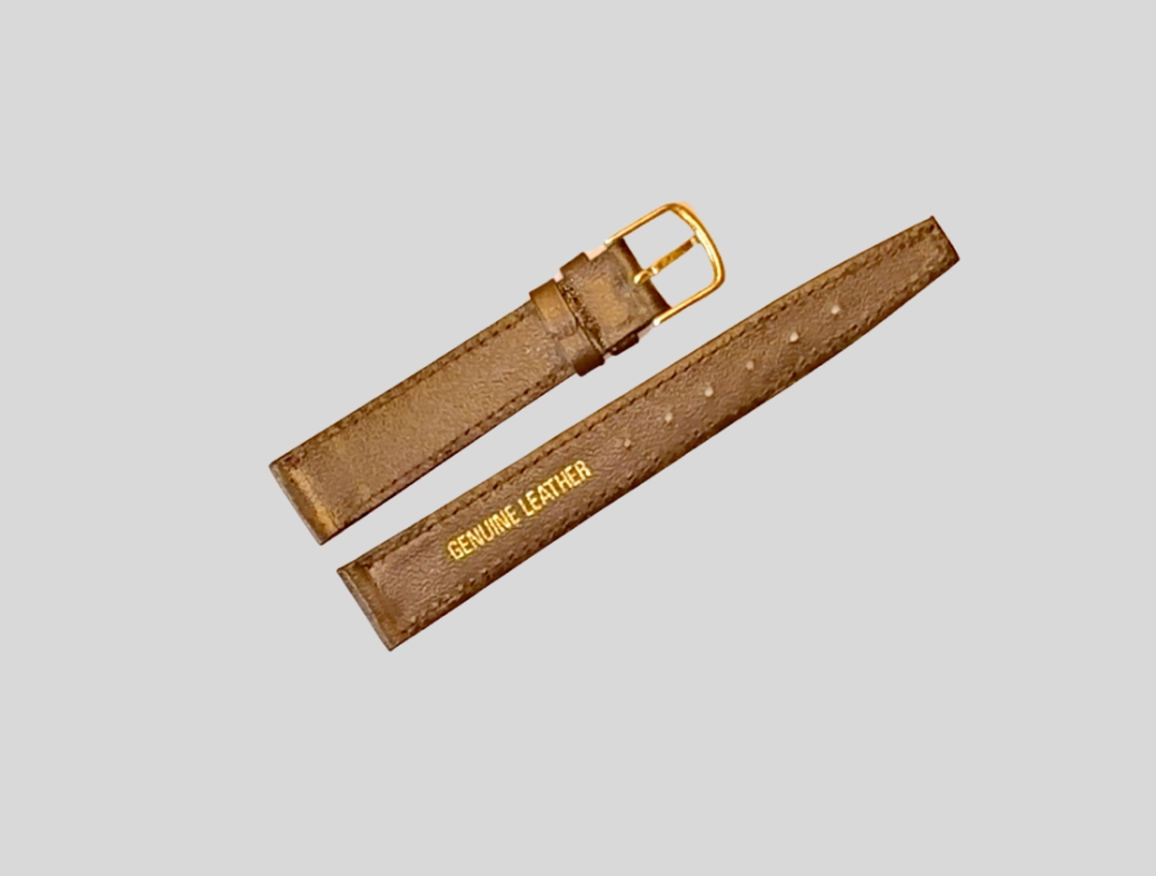 Cinturino in pelle marrone 16mm