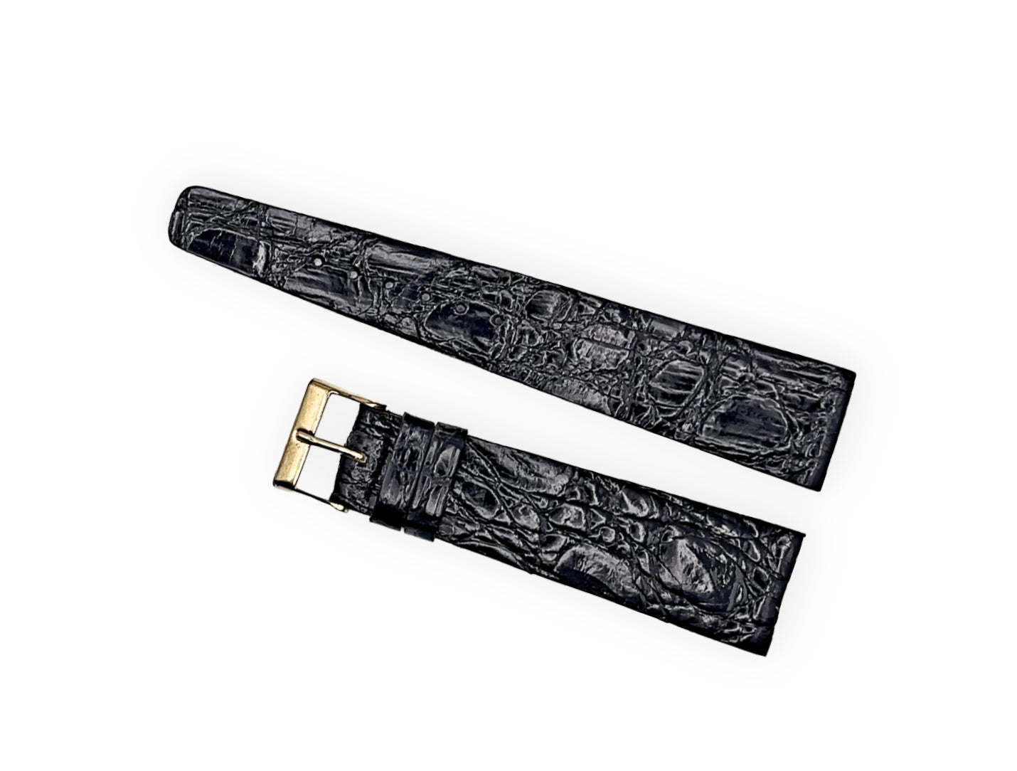 ERES black croco leather strap 20mm