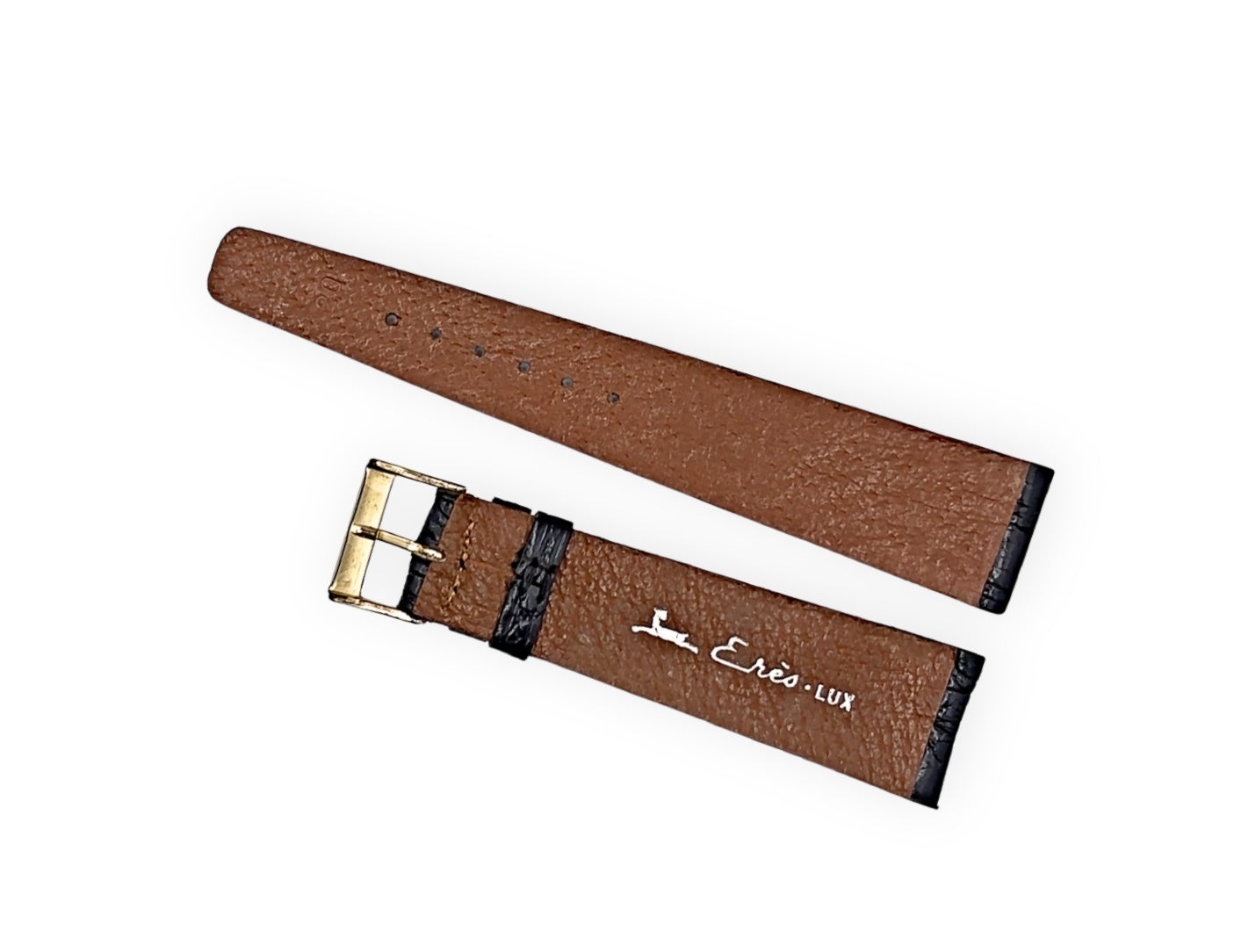 ERES black croco leather strap 20mm