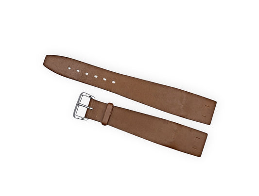 Brown leather strap 20mm