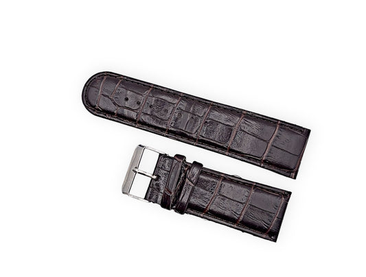Brown leather strap 25mm