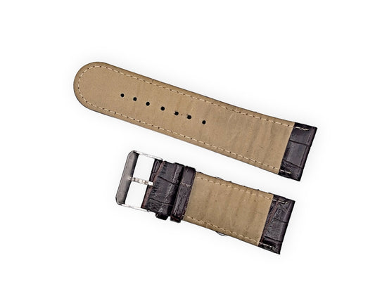 Brown leather strap 25mm