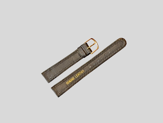 Matt black strap 16mm, double stitching