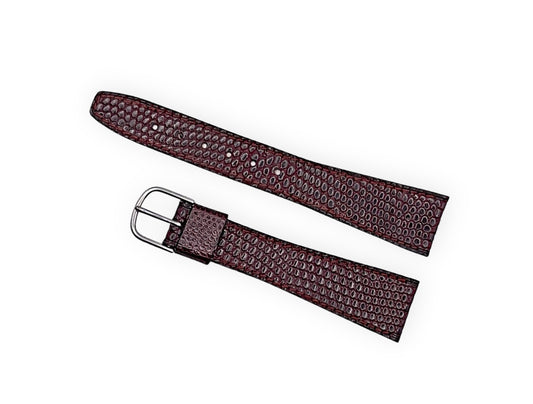 Burgundy leather strap 20mm