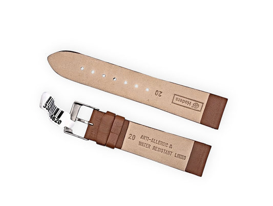 Hoders mid brown leather strap 20mm