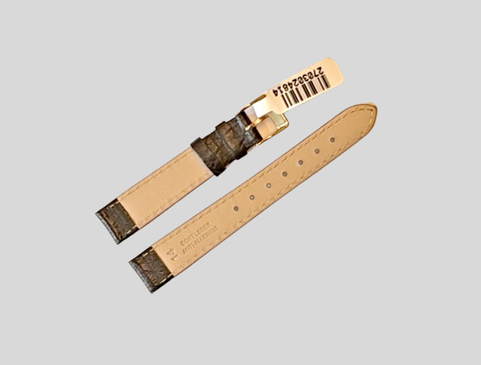 Black leather strap 14mm