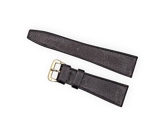 Black leather strap 20mm