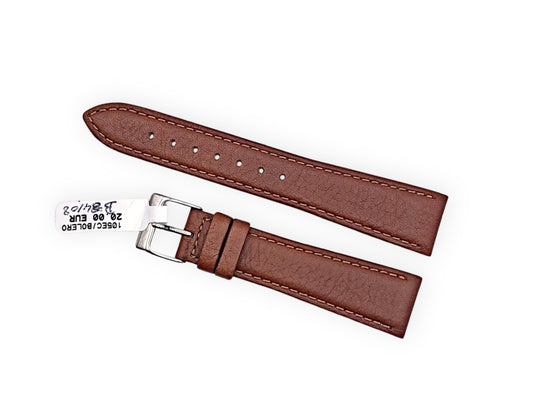 Cinturino in pelle marrone Hoders 20mm