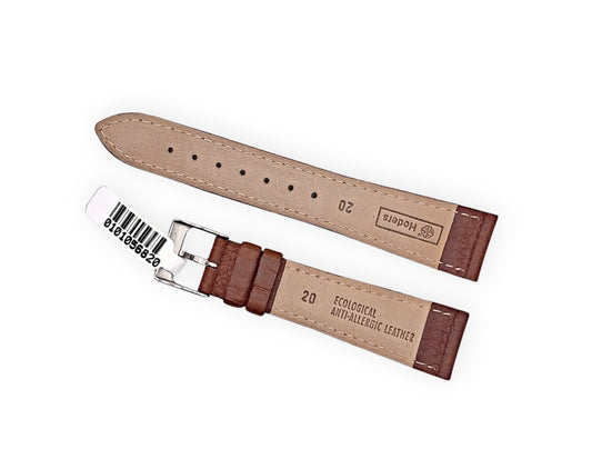 Cinturino in pelle marrone Hoders 20mm
