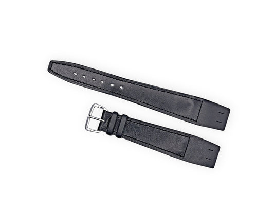 Black leather strap 20mm