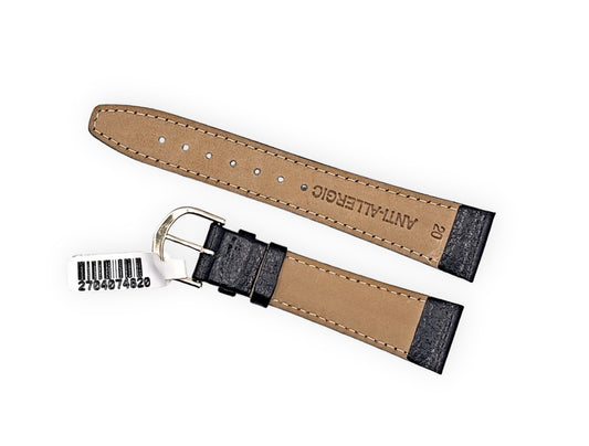 Black Leather strap  20mm