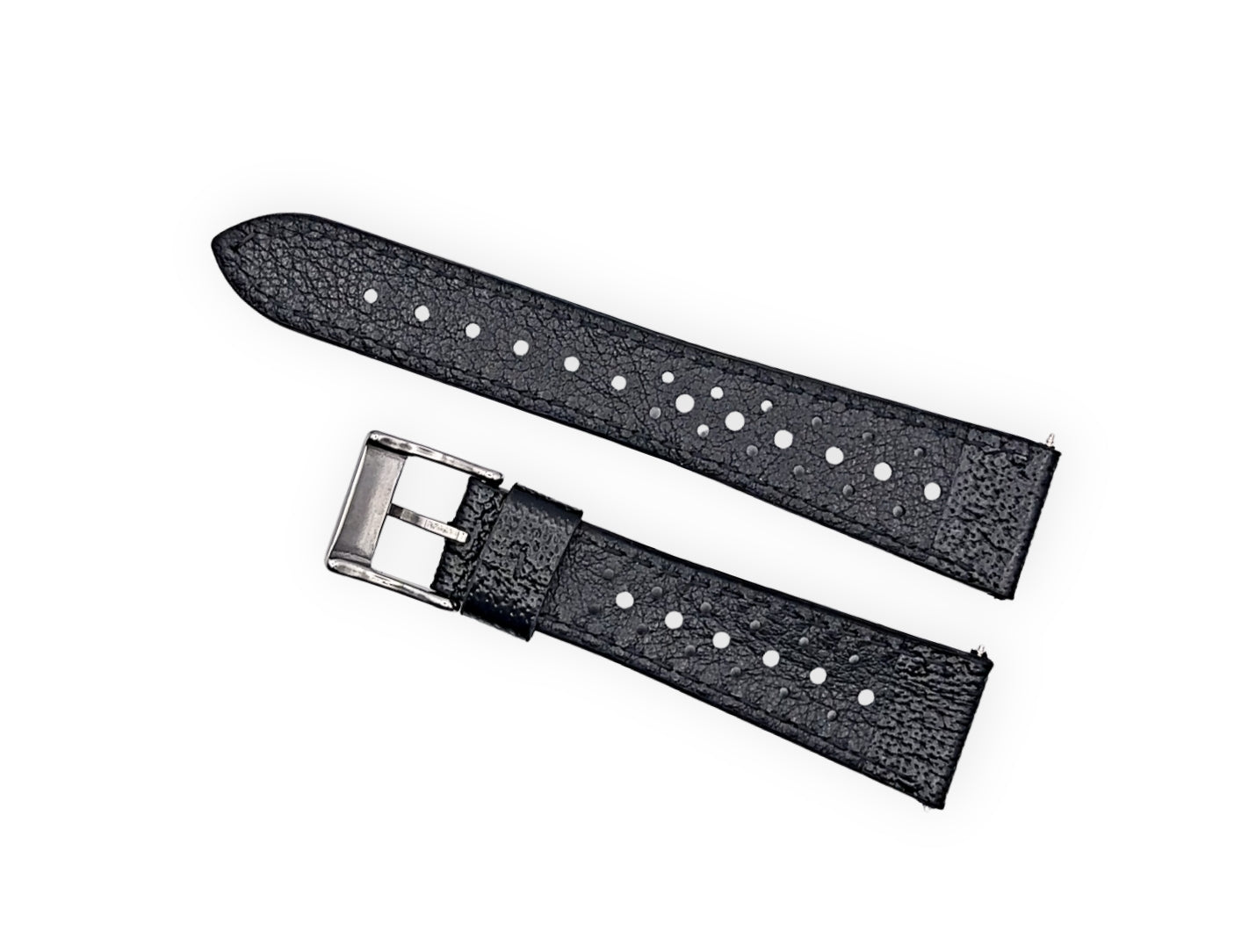 Corfam inspired Racing Strap - Black