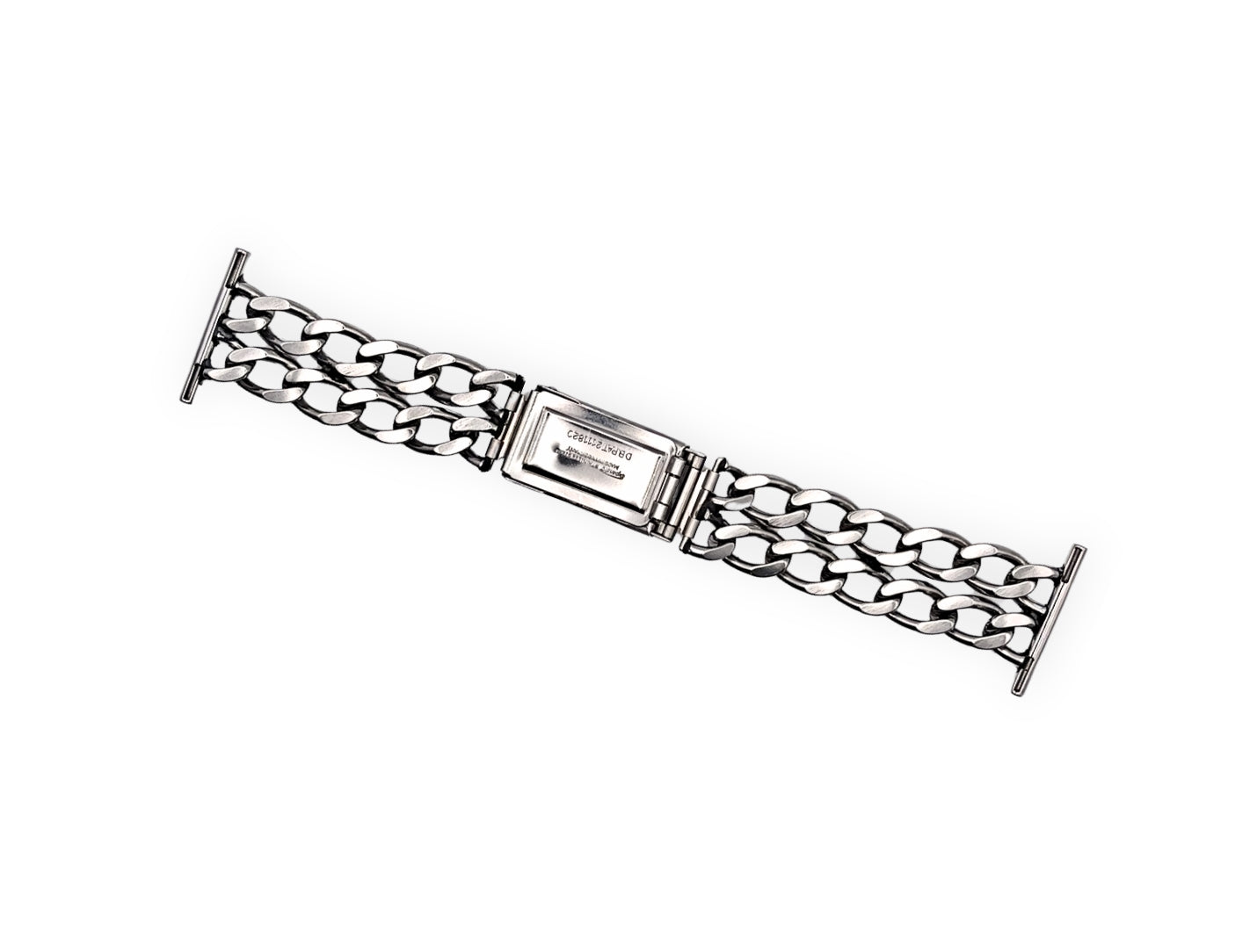 Expandro Double Chain Link Steel Bracelet mod. 717/22, lugs 16mm up to 28mm