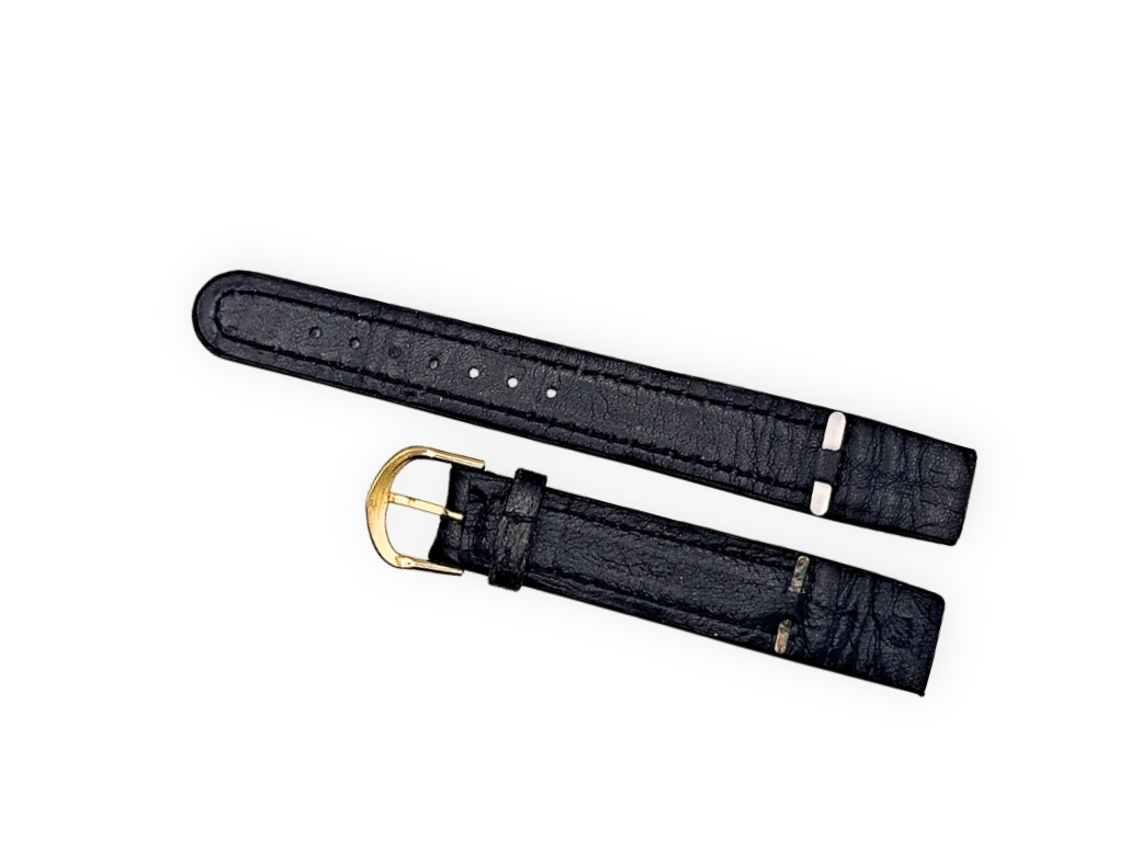 Soft Italian leather open-end strap 18mm