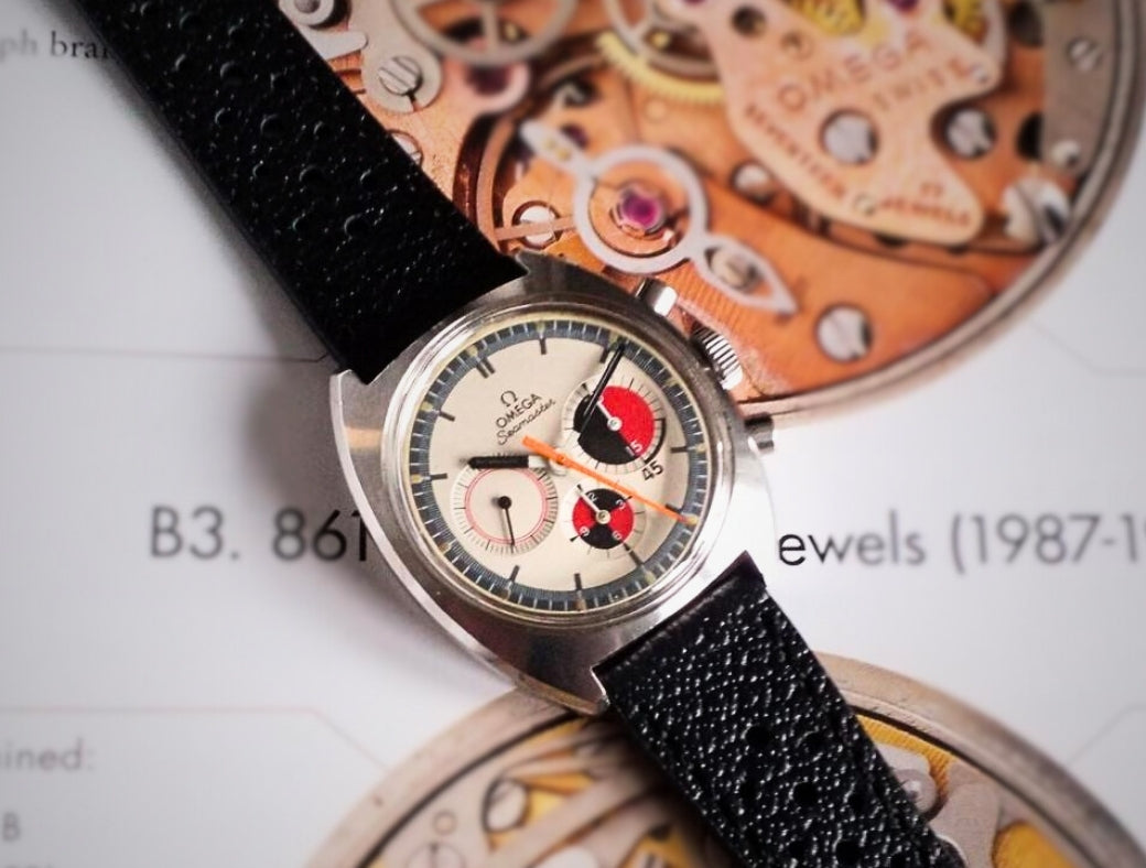 Omega Seamaster on corfam strap