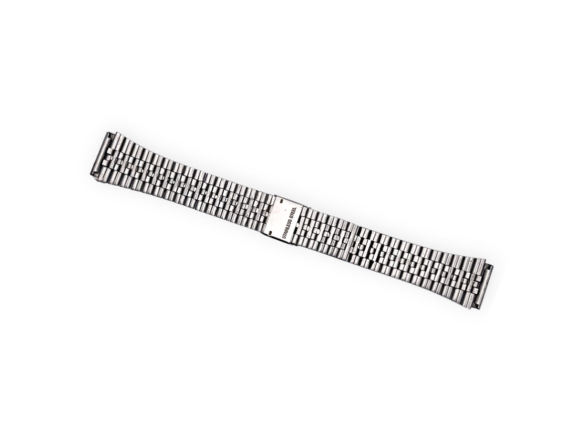 Vintage stainless steel flared bracelet 20mm - endlinks 17mm