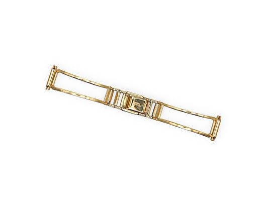 Goldplated steel bracelet 18-21mm