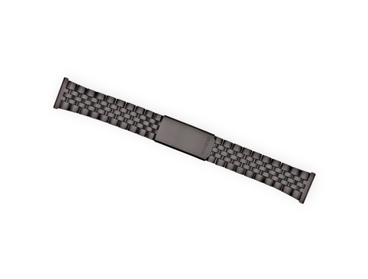 Expandro Unidor black PVD coated stainless steel 'Jubilee' bracelet 19mm