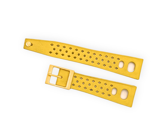 Genuine vintage RK Tropical strap in bright yellow 20mm