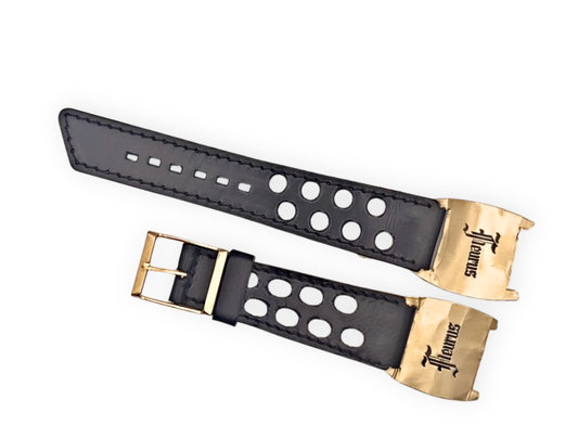 Fleurus vintage French made Racing strap black 18mm